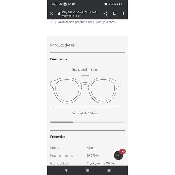 GERMAN MADE - $$$ Mexx Eyeglasses Mod 2544 Frame - Picture 9 of 10